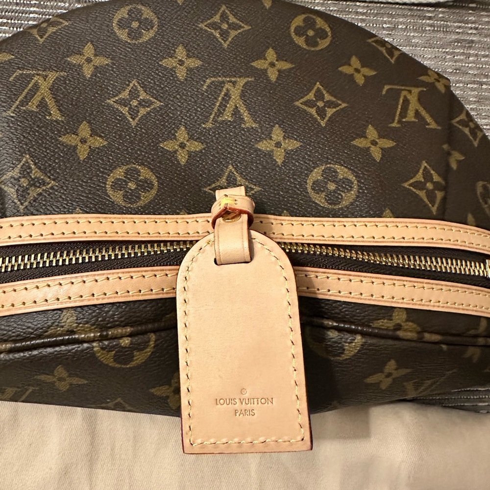 Louis Vuitton Monogram Crossbody Bag in Brown and Cream - Picture 8 of 11